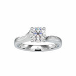 Load image into Gallery viewer, 50-Pointer Lag Grown Solitaire Engagement Ring JL PT LG G 0051
