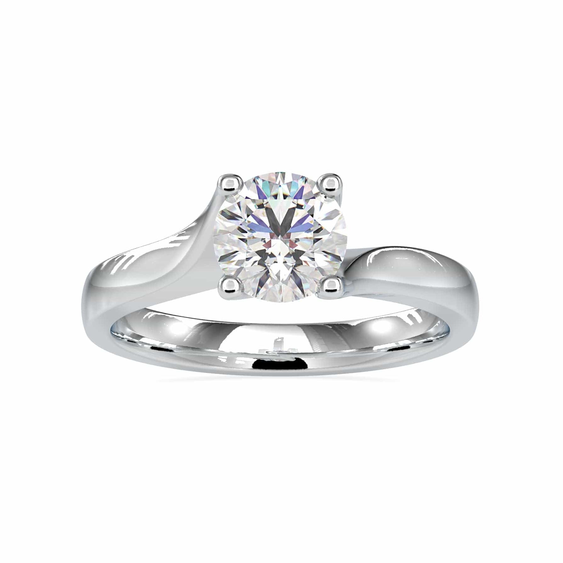 70-Pointer Solitaire Engagement Ring JL PT 0051-B