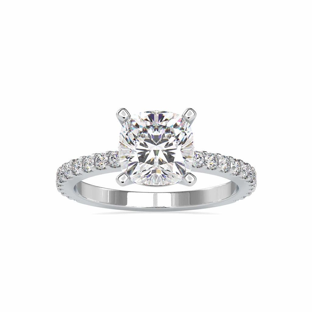 1-Carat Solitaire Platinum Diamond Shank Engagement Ring JL PT 0052-C   Jewelove