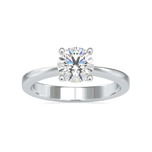 1-Carat Solitaire Platinum Engagement Ring JL PT 0142-C