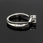 Load image into Gallery viewer, 1-Carat Lab Grown Solitaire Platinum Twisted Shank Ring JL PT LG 1351-B

