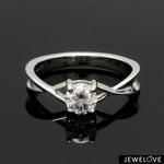 Load image into Gallery viewer, 2-Carat Lab Grown Solitaire Platinum Twisted Shank Ring JL PT LG G 1351-D
