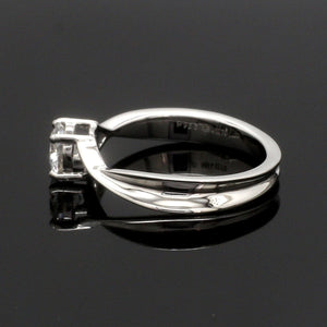 1.50-Carat Lab Grown Solitaire Platinum Twisted Shank Ring JL PT LG G 1351-C