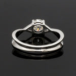 Load image into Gallery viewer, 30-Pointer Solitaire Platinum Twisted Shank Solitaire Engagement Ring JL PT 1351
