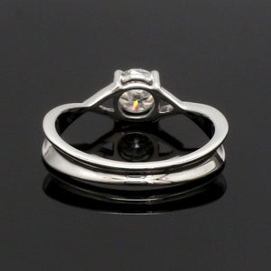 1.50-Carat Lab Grown Solitaire Platinum Twisted Shank Ring JL PT LG G 1351-C