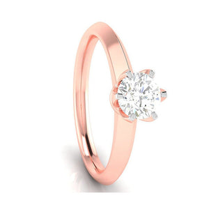 70-Pointer Lab Grown Solitaire Rose Gold Ring JL AU LG G 106R-B   Jewelove.US