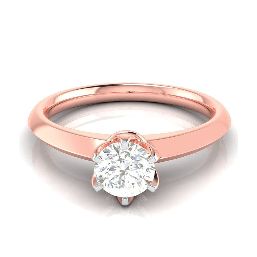 50-Pointer Solitaire Rose Gold Ring JL AU G 106R-A   Jewelove.US