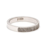Load image into Gallery viewer, 3mm Customised Fingerprint Platinum Rings JL PT 270-3mm
