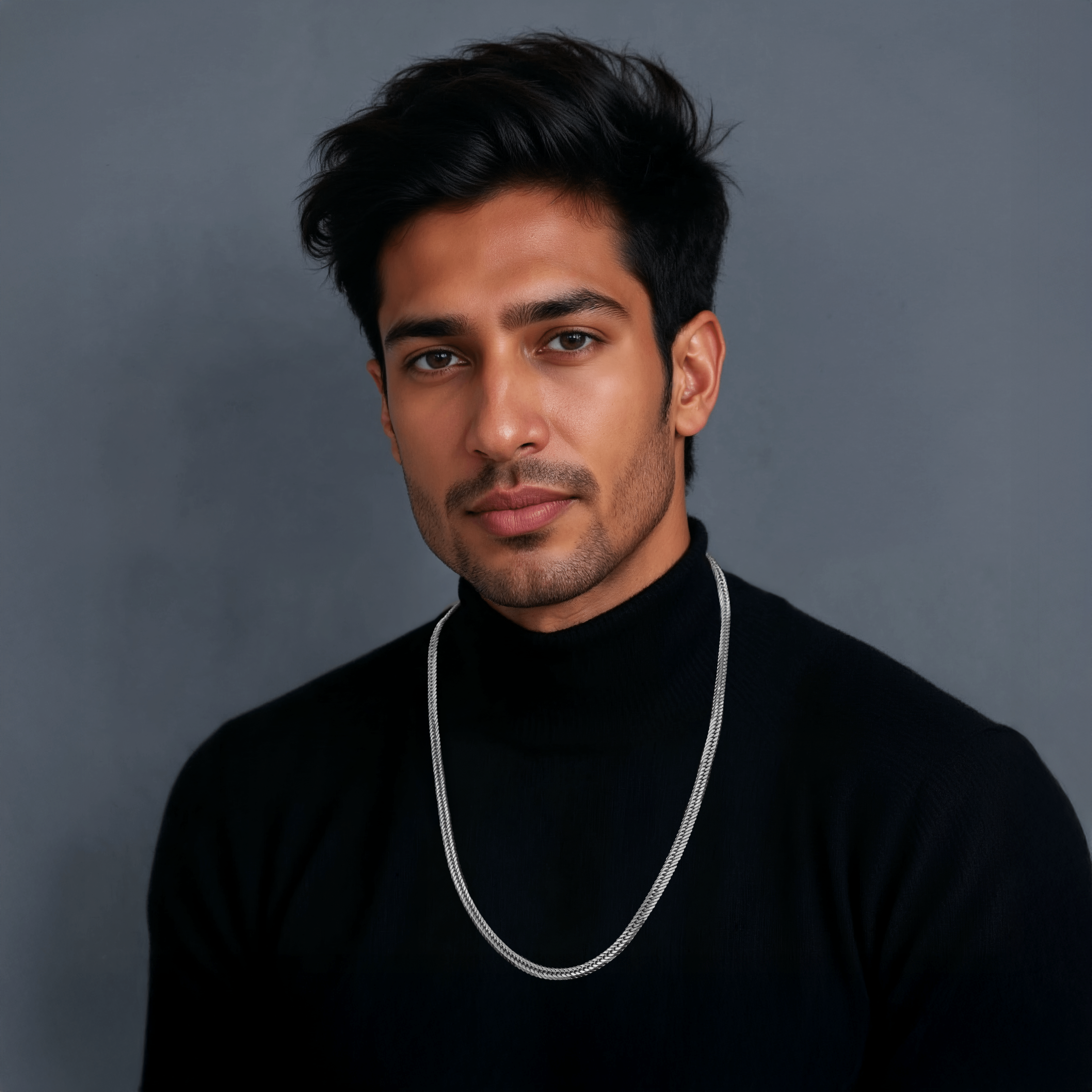 4.5mm Japanese Platinum Cuban Chain for Men JL PT CH 1005-A