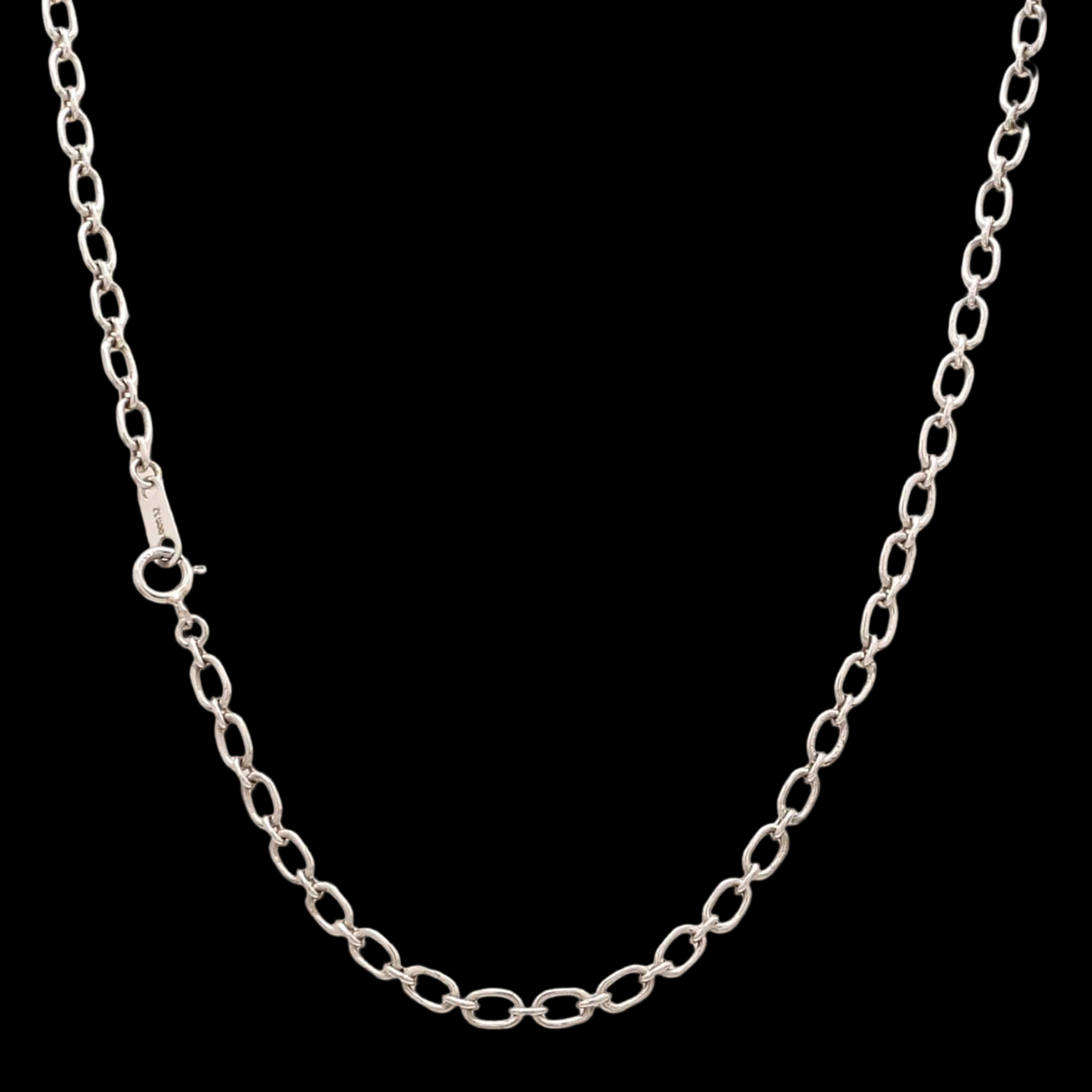 Oval Linked Platinum Chain JL PT CH 837