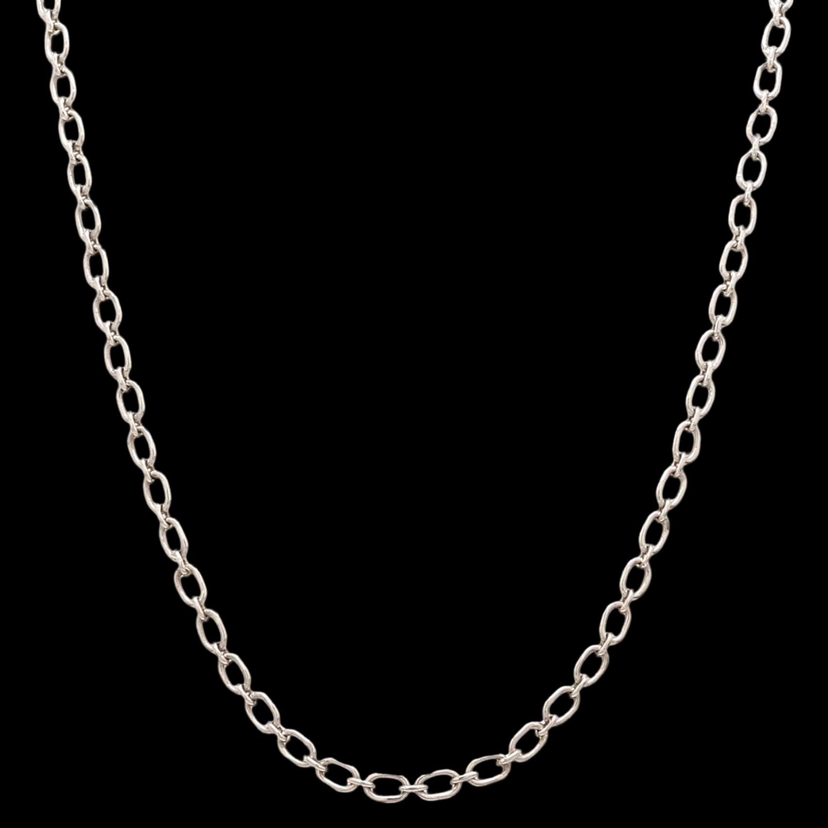 Oval Linked Platinum Chain JL PT CH 837