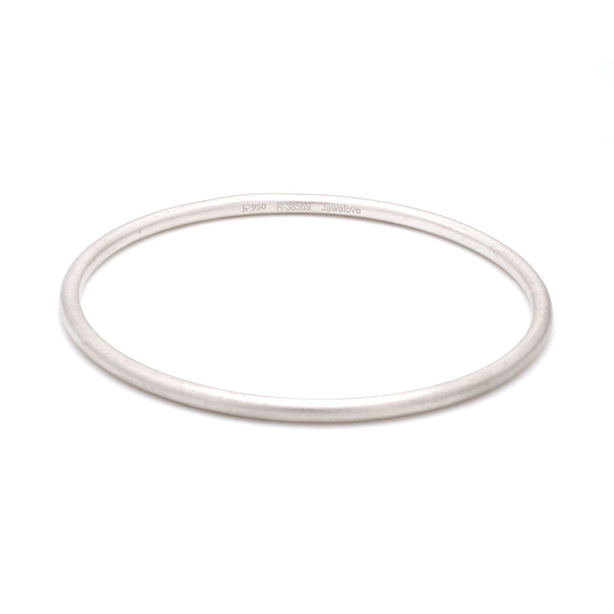 3mm Round Platinum Bangle JL PTB 645