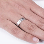Load image into Gallery viewer, 4 Diamond Platinum Band for Men JL PT 476
