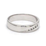 Load image into Gallery viewer, 4 Diamond Platinum Band for Men JL PT 476
