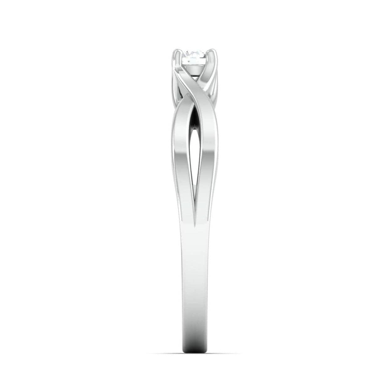 Pointer Classic 4 Prong Solitaire Ring made in Platinum JL PT 676