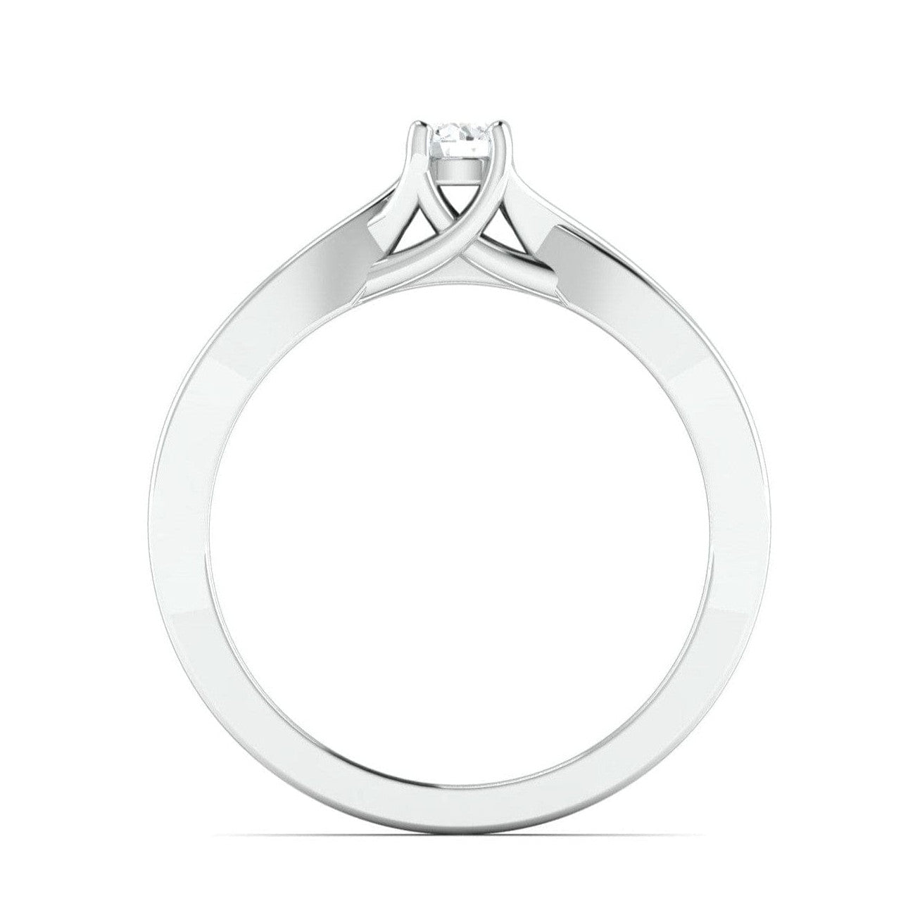 Pointer Classic 4 Prong Solitaire Ring made in Platinum JL PT 676