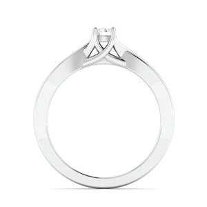Pointer Classic 4 Prong Solitaire Ring made in Platinum JL PT 676