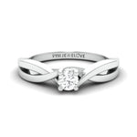 Load image into Gallery viewer, Pointer Classic 4 Prong Solitaire Ring made in Platinum JL PT 676
