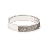 Load image into Gallery viewer, 4mm Customised Fingerprint Platinum Rings JL PT 270-4mm
