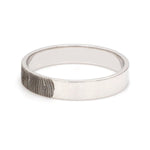 Load image into Gallery viewer, 4mm Customised Fingerprint Platinum Rings JL PT 270-4mm
