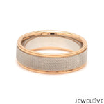 Load image into Gallery viewer, 5.5mm Unisex Platinum Rose Gold Rings JL PT 1121-B

