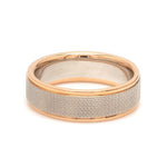 Load image into Gallery viewer, 5.5mm Unisex Platinum Rose Gold Rings JL PT 1121-B
