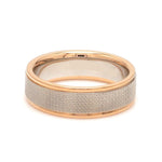 Load image into Gallery viewer, 5.5mm Unisex Platinum Rose Gold Rings JL PT 1121-B
