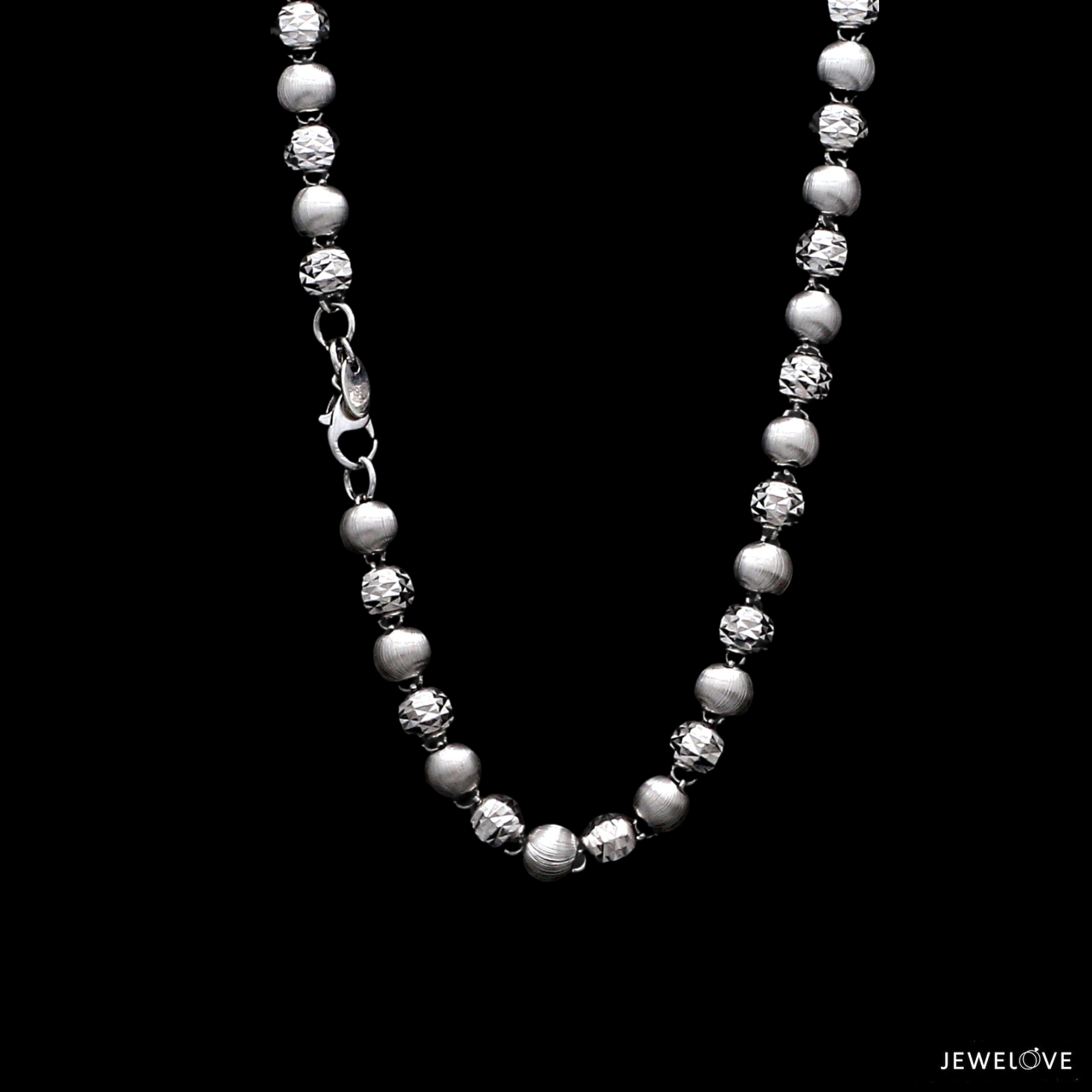 Silver ball chain mens deals