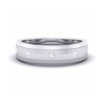 Load image into Gallery viewer, 5 Diamond Unisex Platinum Wedding Band JL PT 5892
