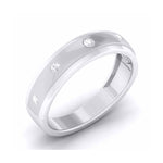 Load image into Gallery viewer, 5 Diamond Unisex Platinum Wedding Band JL PT 5892
