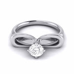 Load image into Gallery viewer, 40-Pointer Designer Platinum Solitaire Engagement Ring for Women JL PT G 112
