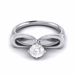 40-Pointer Designer Platinum Solitaire Engagement Ring for Women JL PT G 112