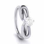 Load image into Gallery viewer, 40-Pointer Designer Platinum Solitaire Engagement Ring for Women JL PT G 112
