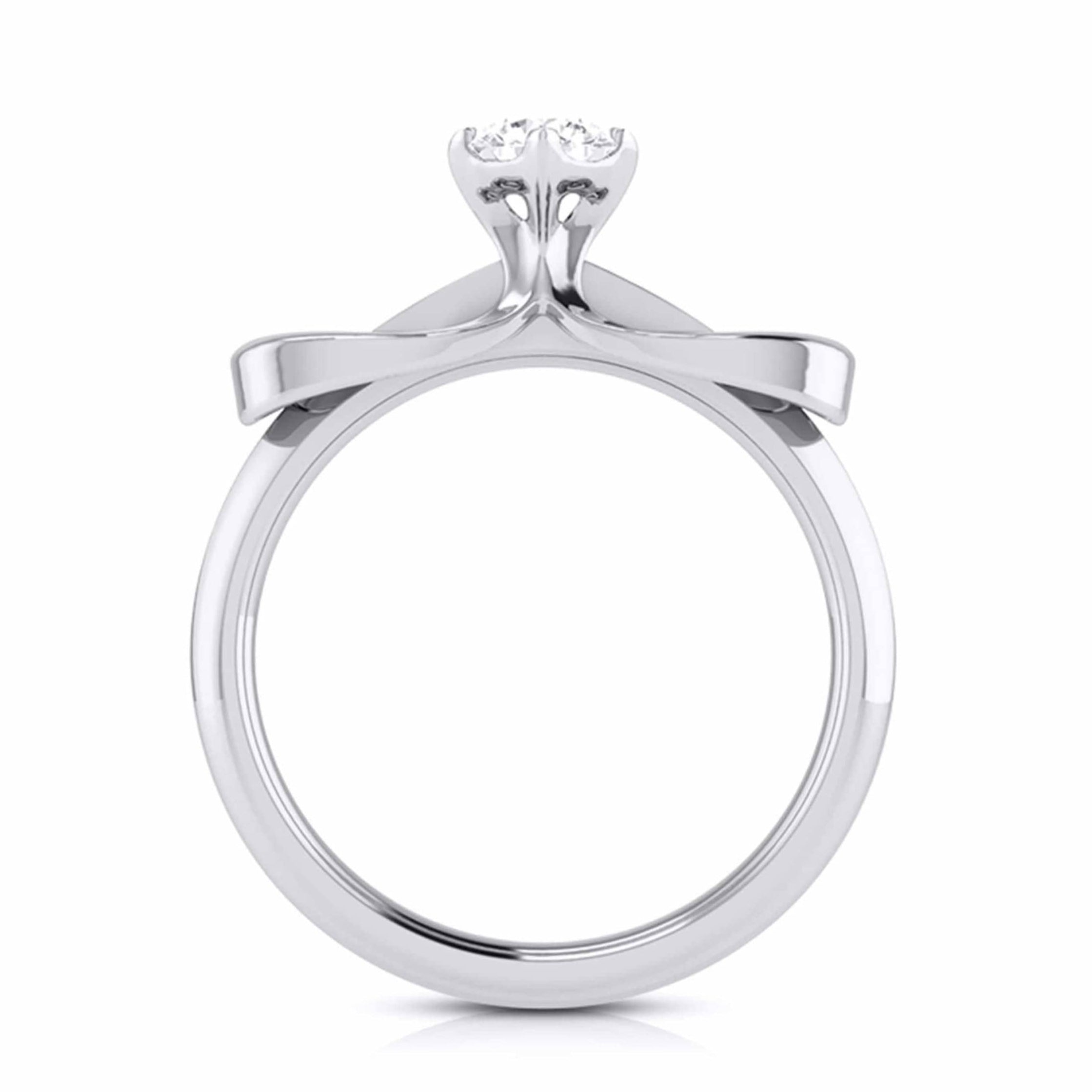 40-Pointer Designer Platinum Solitaire Engagement Ring for Women JL PT G 112