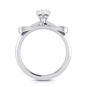 40-Pointer Designer Platinum Solitaire Engagement Ring for Women JL PT G 112