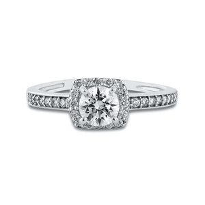 50 Pointer Designer Raised Solitaire Platinum Ring for Women JL PT 560