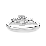 Load image into Gallery viewer, 30-Pointer Emerald Cut Solitaire Diamond Accents Platinum Ring JL PT 1232
