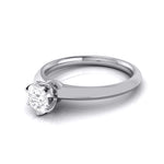 Load image into Gallery viewer, 70-Pointer Flowery Platinum Solitaire Engagement Ring JL PT G 106-B   Jewelove.US
