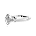 Load image into Gallery viewer, 30-Pointer Marquise Cut Solitaire Diamond Accents Platinum Ring JL PT 1236
