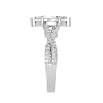 Load image into Gallery viewer, 70-Pointer Marquise Solitaire Diamonds Twisted Shank Platinum Ring JL PT REPS1456-B
