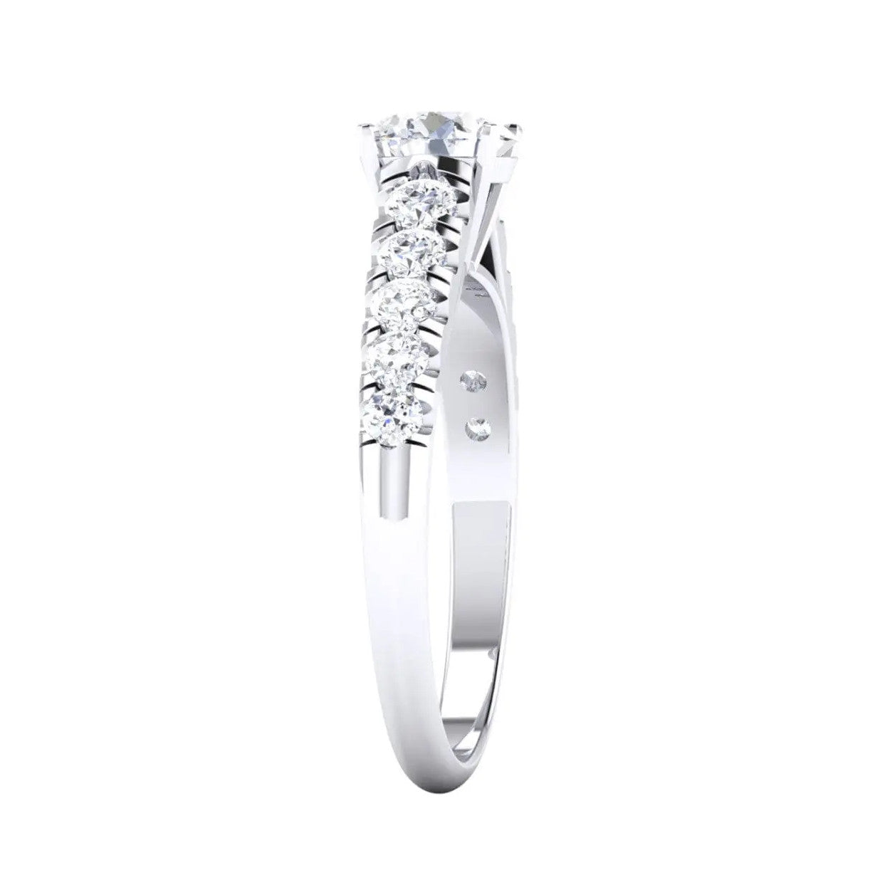 50 Pointer Platinum Solitaire Engagement Ring for Women JL PT 478
