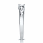 Load image into Gallery viewer, 1.50-Carat Platinum Lab Grown Solitaire Accent Diamonds Engagement Ring for Women JL PT LG G-119-D
