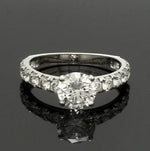 Load image into Gallery viewer, 1-Carat Solitaire Diamond Shank Platinum Ring JL PT 1350-B

