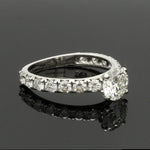 Load image into Gallery viewer, 1-Carat Solitaire Diamond Shank Platinum Ring JL PT 1350-B
