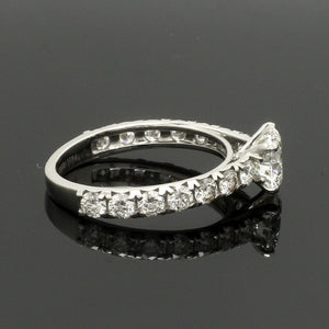 1-Carat Solitaire Diamond Shank Platinum Ring JL PT 1350-B