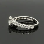 Load image into Gallery viewer, 1-Carat Solitaire Diamond Shank Platinum Ring JL PT 1350-B
