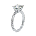 Load image into Gallery viewer, 1-Carat Lab Grown Solitaire Platinum Diamond Shank Engagement Ring JL PT LG 0052-B
