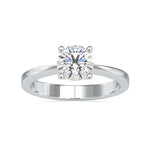 Load image into Gallery viewer, 30-Pointer Solitaire Platinum Engagement Ring JL PT 0142
