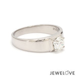 Load image into Gallery viewer, 1.50-Carat Lab Grown Solitaire Platinum Engagement Ring for Men JL PT LG 1237-A
