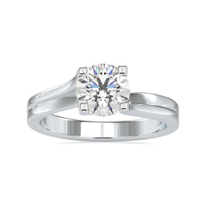 1-Carat Solitaire Platinum Ring JL PT 0179-C